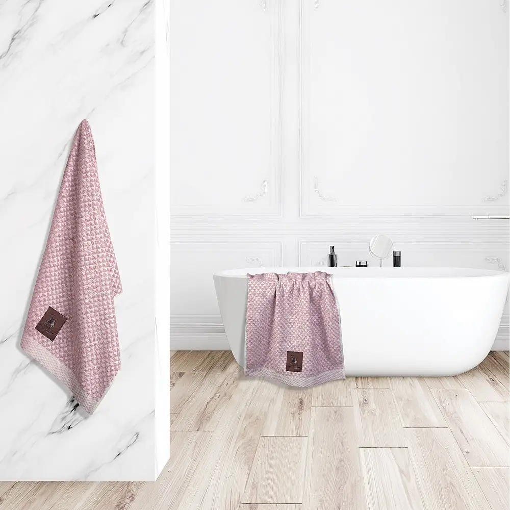 GREENWICH POLO CLUB Σετ Πετσέτες 3 Τεμαχίων 30x48 Εκρού, Ροζ 230708003048