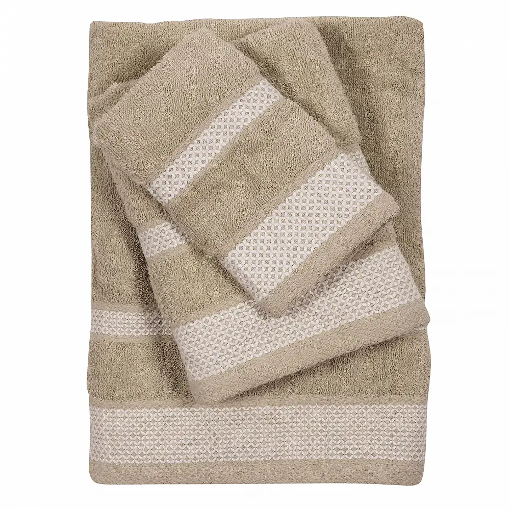 DAS HOME Σετ Πετσέτες 3 Τεμαχίων Best 0649 Γκρι 530708180649