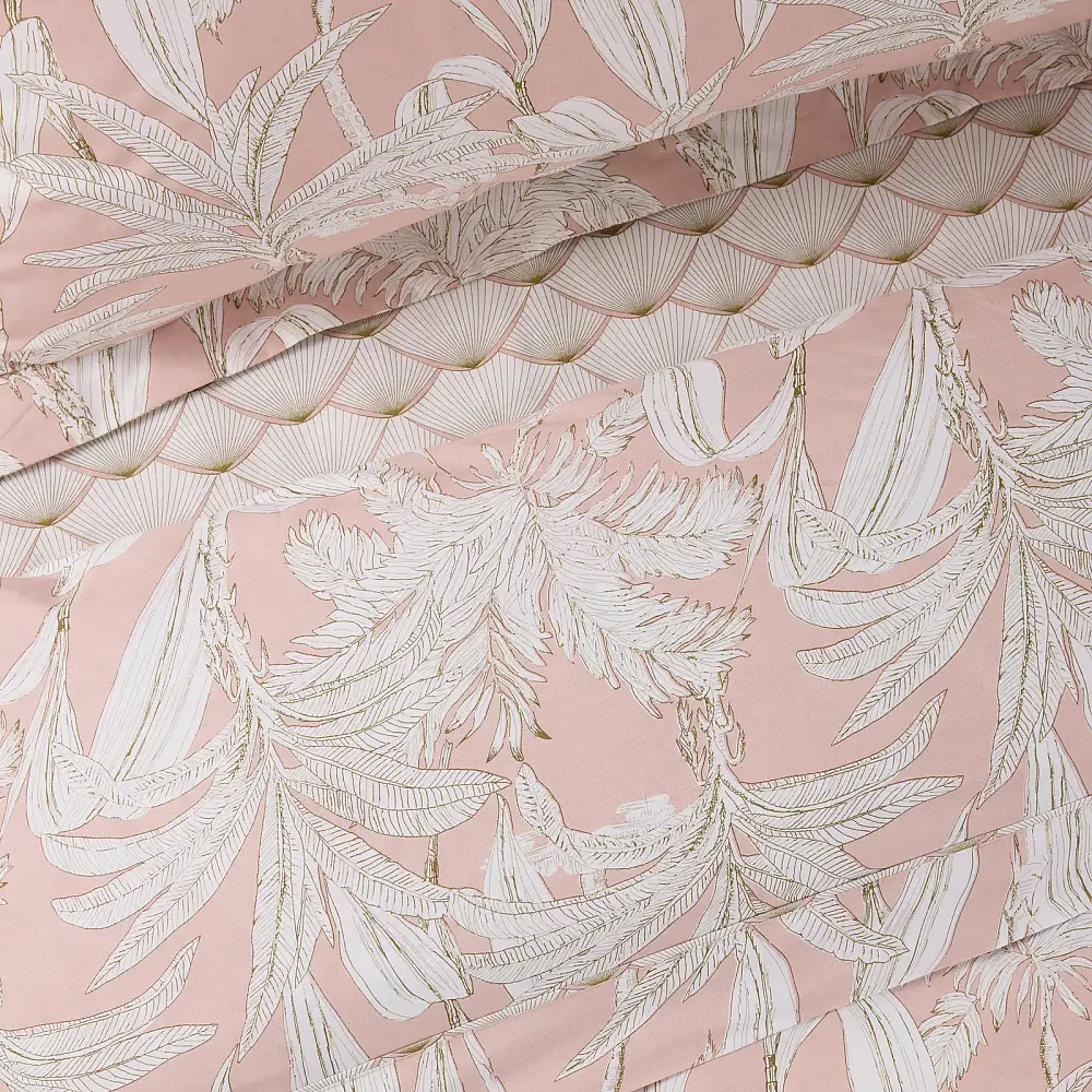 DAS HOME Υπερδιπλά Σεντόνια Daily Ροζ -Λευκό 502109203171