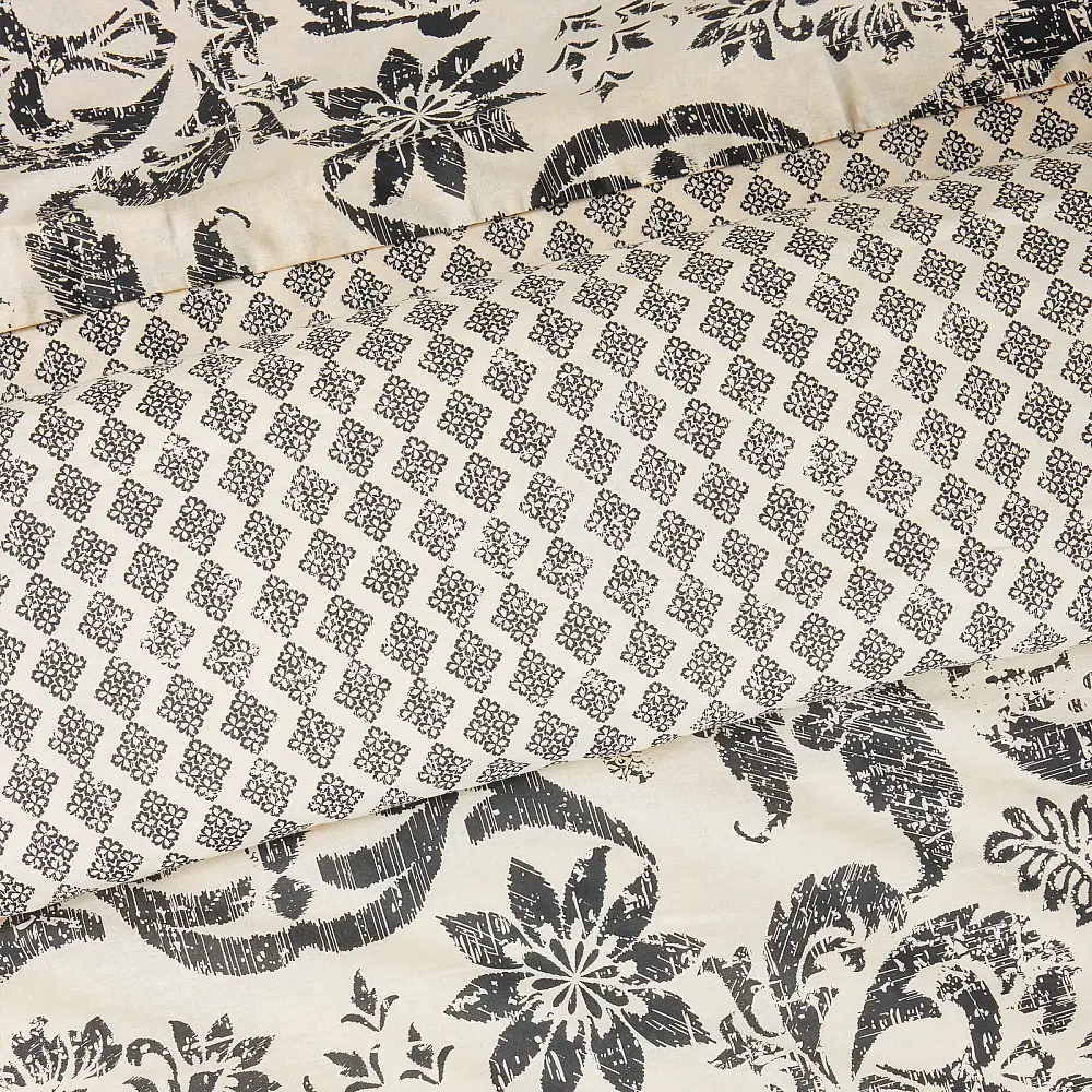 DAS HOME Μοναδικά Σεντόνια Happy σε Μαύρο και Taupe 502108109677