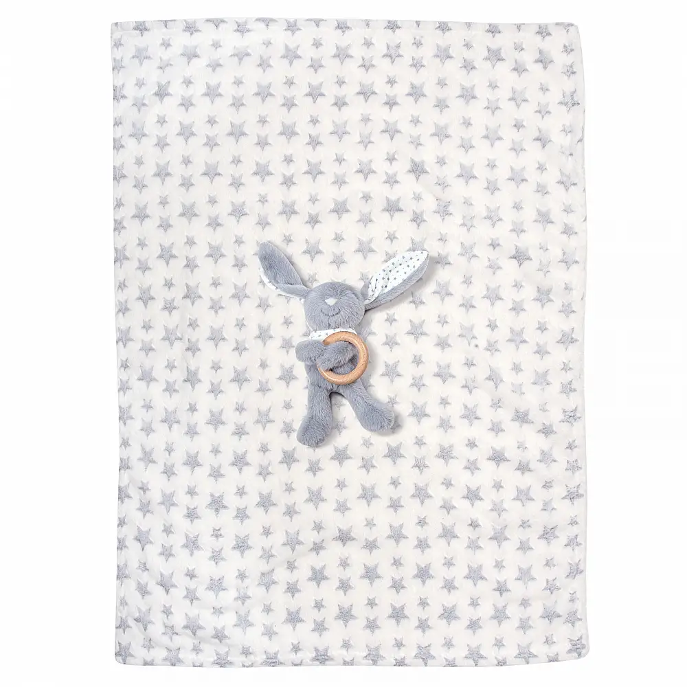 GREENWICH POLO CLUB Κουβέρτα Fleece Αγκαλιάς Essential σε Μπλε και Λευκό 220511708844