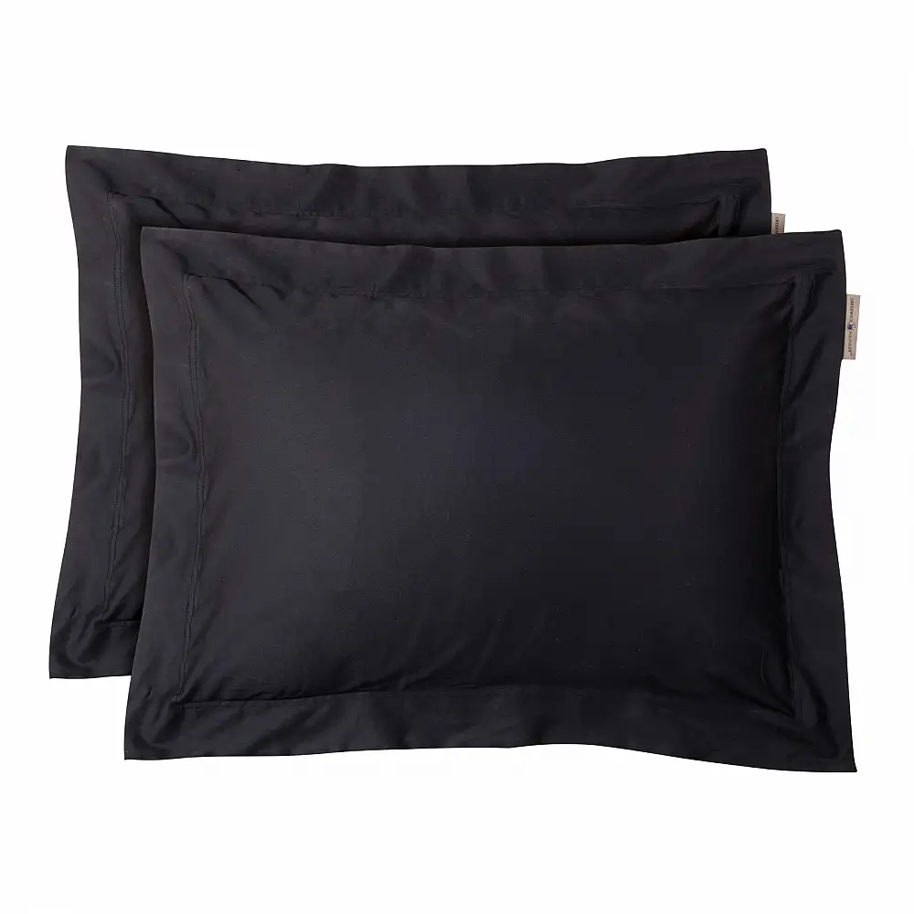 GREENWICH POLO CLUB Σετ Μαξιλαροθήκες Μαύρες 233507002259