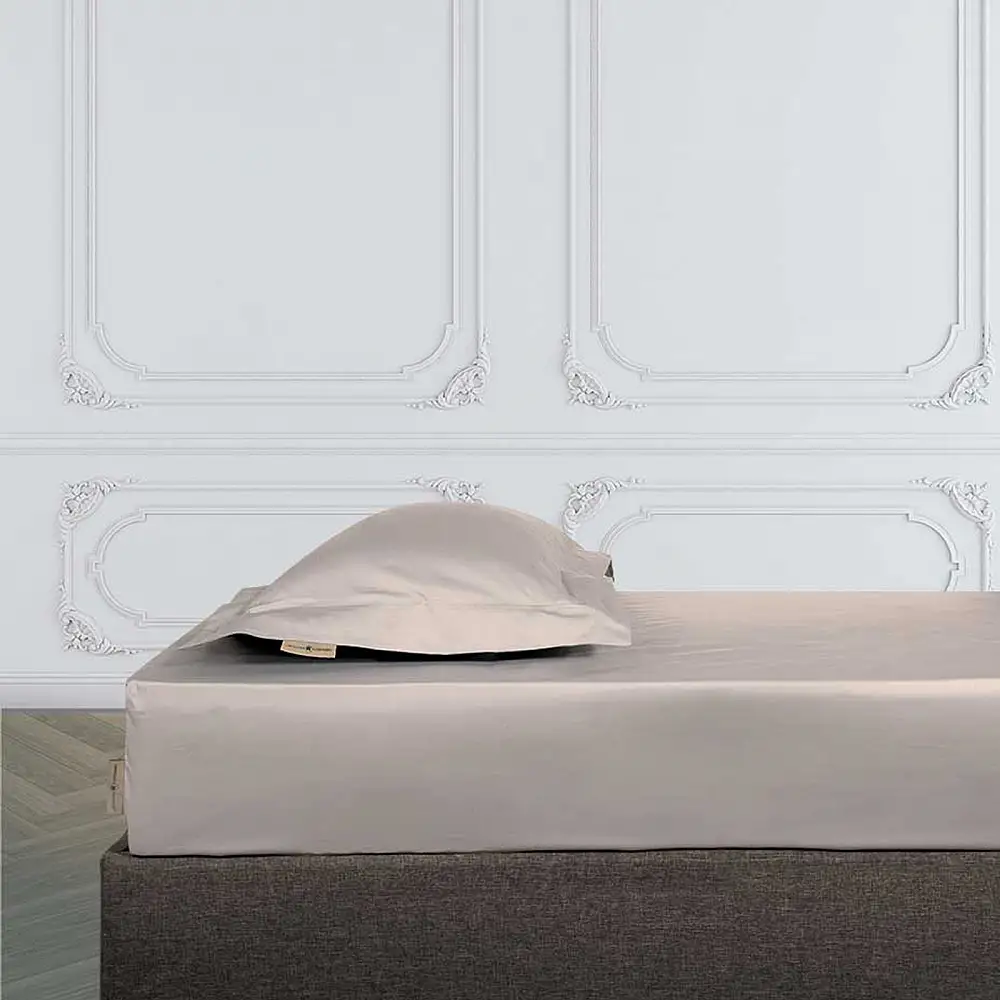 GREENWICH POLO CLUB Υπερδίπλο Σεντόνι με Λάστιχο Cloud Cream 222162002257