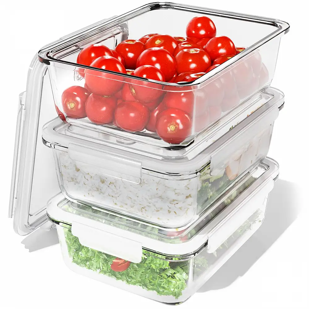 Σετ 3 Γυάλινα Δοχεία Φαγητού με Καπάκι και Βαλβίδα Ατμού – 1040ml C-FHD4020G CLASSBACH