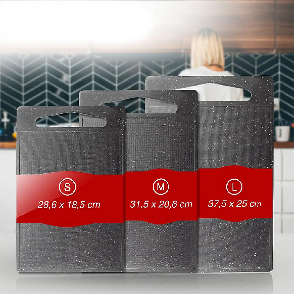 Σετ Επιφάνειες Κοπής 3 Τεμαχίων σε Ανοιχτό Γκρι C-SB4012K-Lgrey CLASSBACH