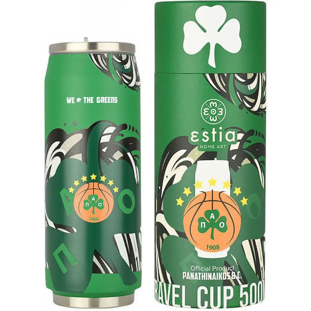 ESTIA Θερμός Ταξιδιού 500ml Παναθηναϊκός BC "We the Greens" 00-27124