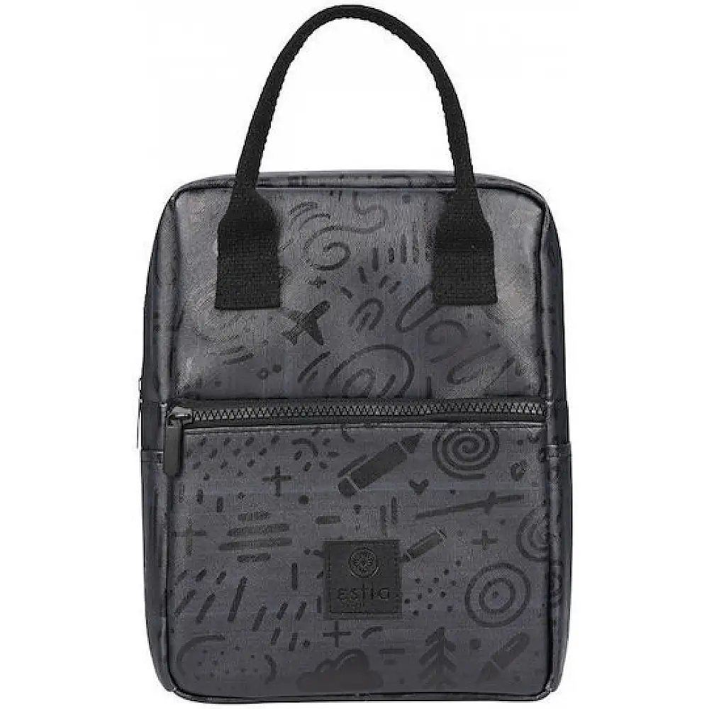 ESTIA Ισοθερμική Τσάντα Φαγητού "Save the Aegean" 7lt Noir Echo 01-22389