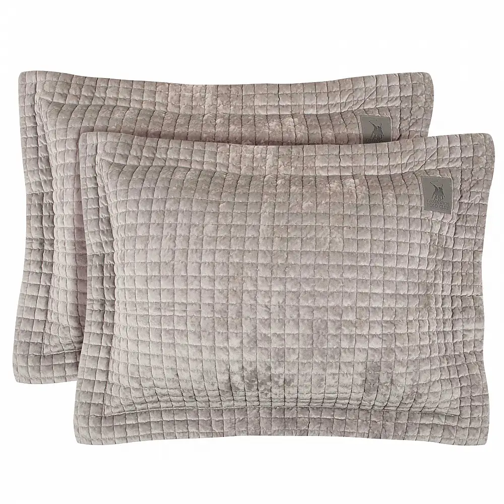 GREENWICH POLO CLUB Σετ 2 τμχ Μαξιλαροθήκες Classic 4432 Taupe 233507004432
