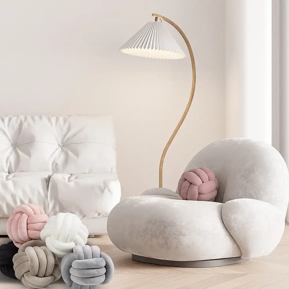 DAS HOME Διακοσμητικό Μαξιλάρι Φ.22 2280 Λεύκο 533522222280