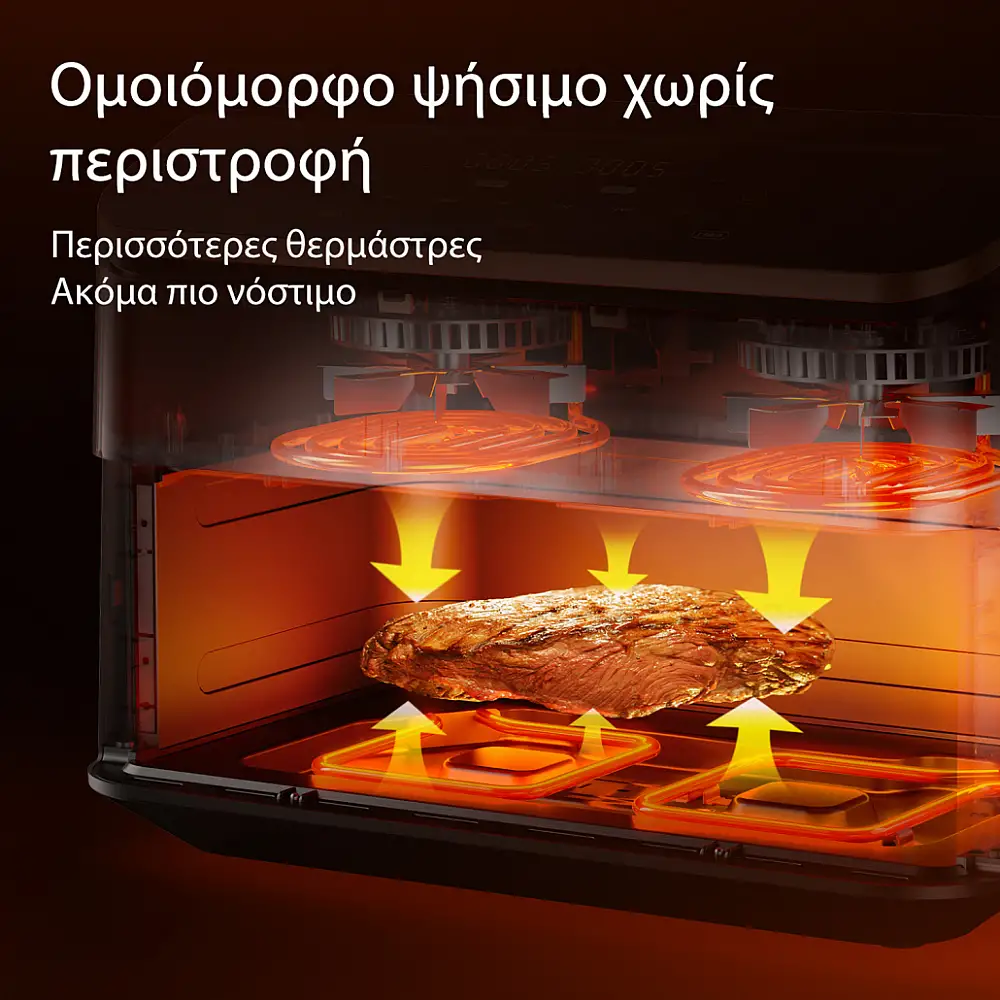 COSORI Διπλή Φριτέζα Αέρος Dual Blaze TwinFry CAF-TF101S, 10L, Μαύρη CAF-TF101S-AEUR