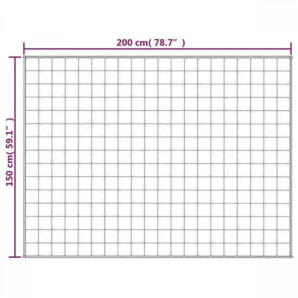 vidaXL Κουβέρτα Βαρύτητας Μπλε 150 x 200 εκ. 11 κ. Υφασμάτινη 350793