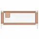 vidaXL Μπάρα Κρεβατιού Προστατευτική Taupe 200 x 25 εκ. Υφασμάτινη 10224