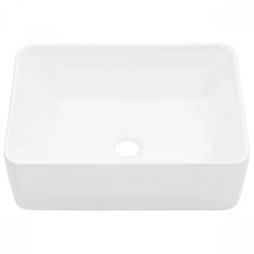 vidaXL Νιπτήρας Λευκός 40 x 30 x 13 εκ. Κεραμικός 143919