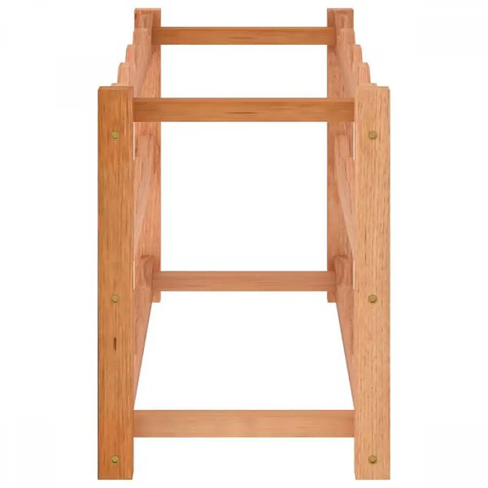 vidaXL Ραφιέρα Κρασιών για 12 Μπουκάλια από Μασίφ Ξύλο Καρυδιάς 350360