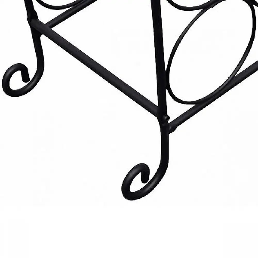 vidaXL Ραφιέρα Κρασιών για 21 Μπουκάλια Μεταλλική 50206