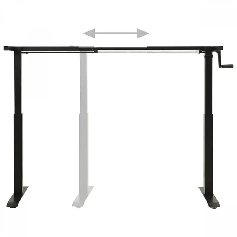 vidaXL Σκελετός Γραφείου Όρθιας/Καθιστής Θέσης Χειροκίνητος Ρυθμ. Ύψος 321719
