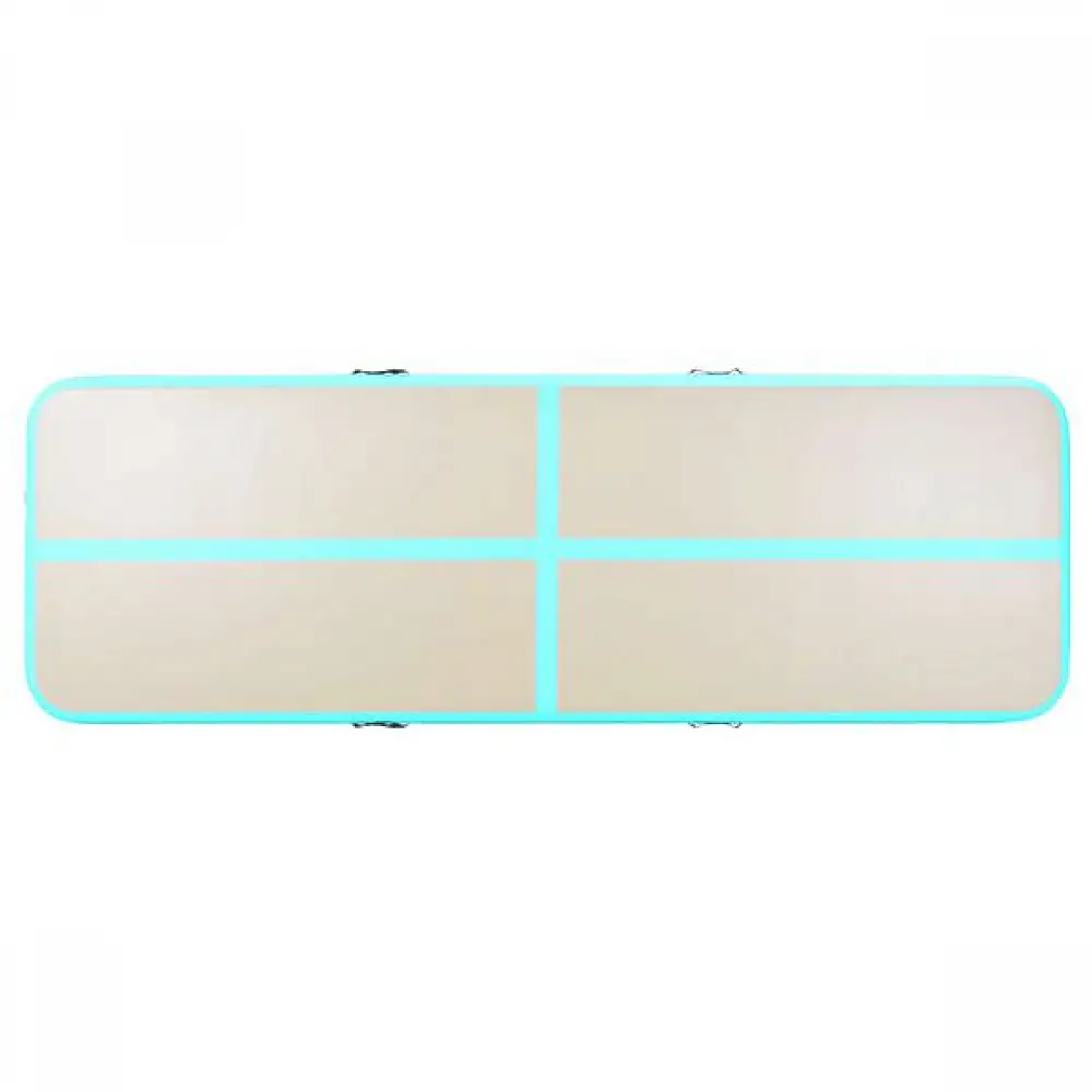 vidaXL Στρώμα Ενόργανης Φουσκωτό Πράσινο 300x100x10 εκ. PVC με Τρόμπα 91914