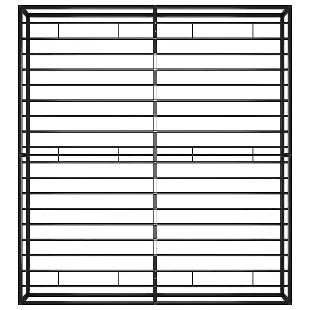 vidaXL Πλαίσιο Κρεβατιού Μαύρο 160 x 200 εκ. Μεταλλικό 373977