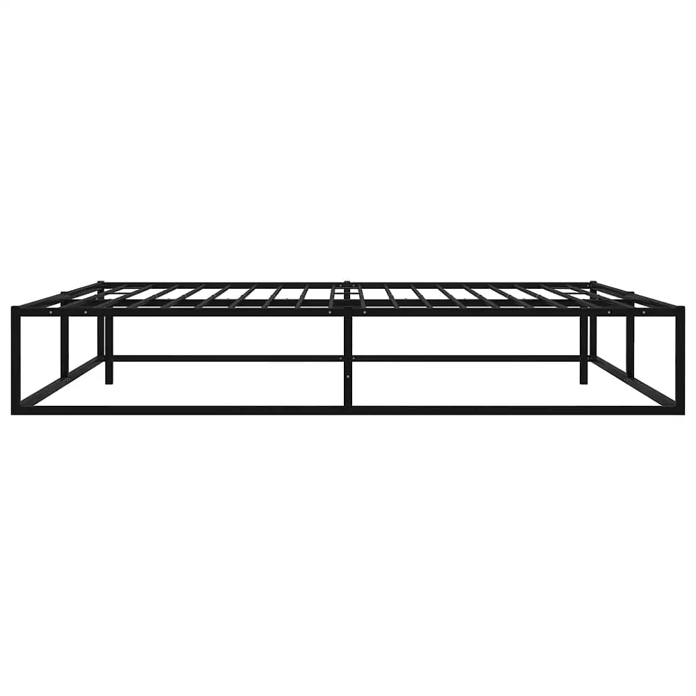 vidaXL Πλαίσιο Κρεβατιού Μαύρο 160 x 200 εκ. Μεταλλικό 373977