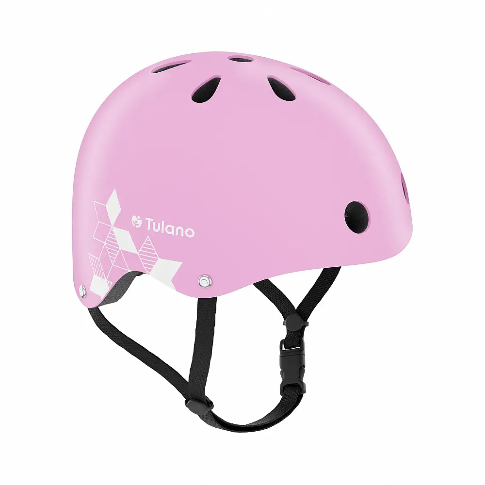 Tulano Ροζ Παιδικό Κράνος Ποδηλάτου & Σκούτερ ABS/EPS 48-52 cm για Ηλικίες από 3 ετών 5903796019339