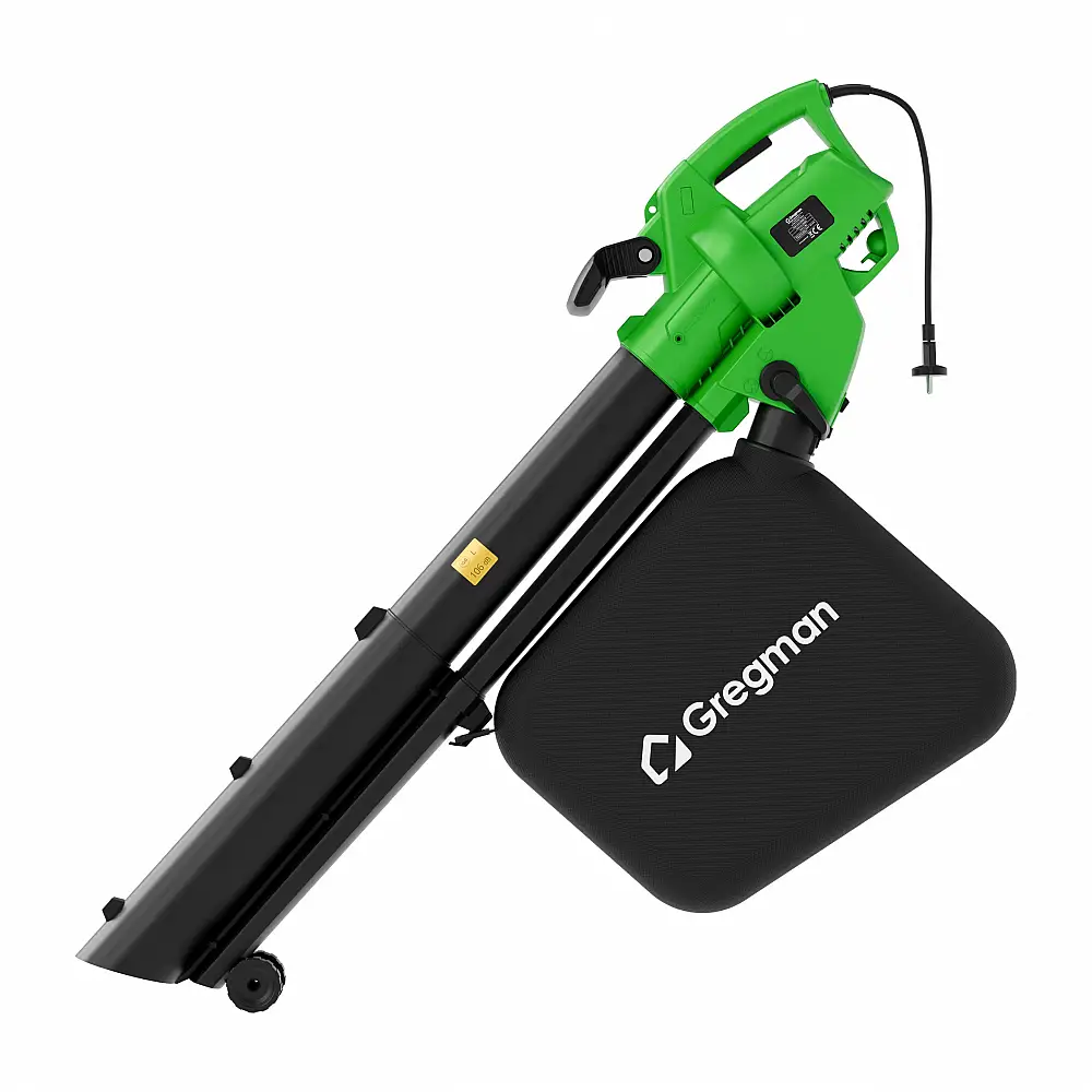 Gregman Ηλεκτρικός Φυσητήρας & Σκούπα Φύλλων με Ενσωματωμένο Θρυμματιστή Κήπου 5903796018059