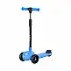 Tulano Πτυσσόμενο Τρίτροχο Scooter με LED για Παιδιά από 3 ετών, Μπλε, Αντοχή έως 50 kg 5903796019261