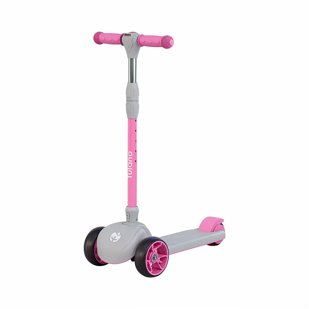 Tulano Παιδικό Scooter από 3 ετών Ροζ Τρίτροχο Πτυσσόμενο με LED έως 50 kg 5903796019254