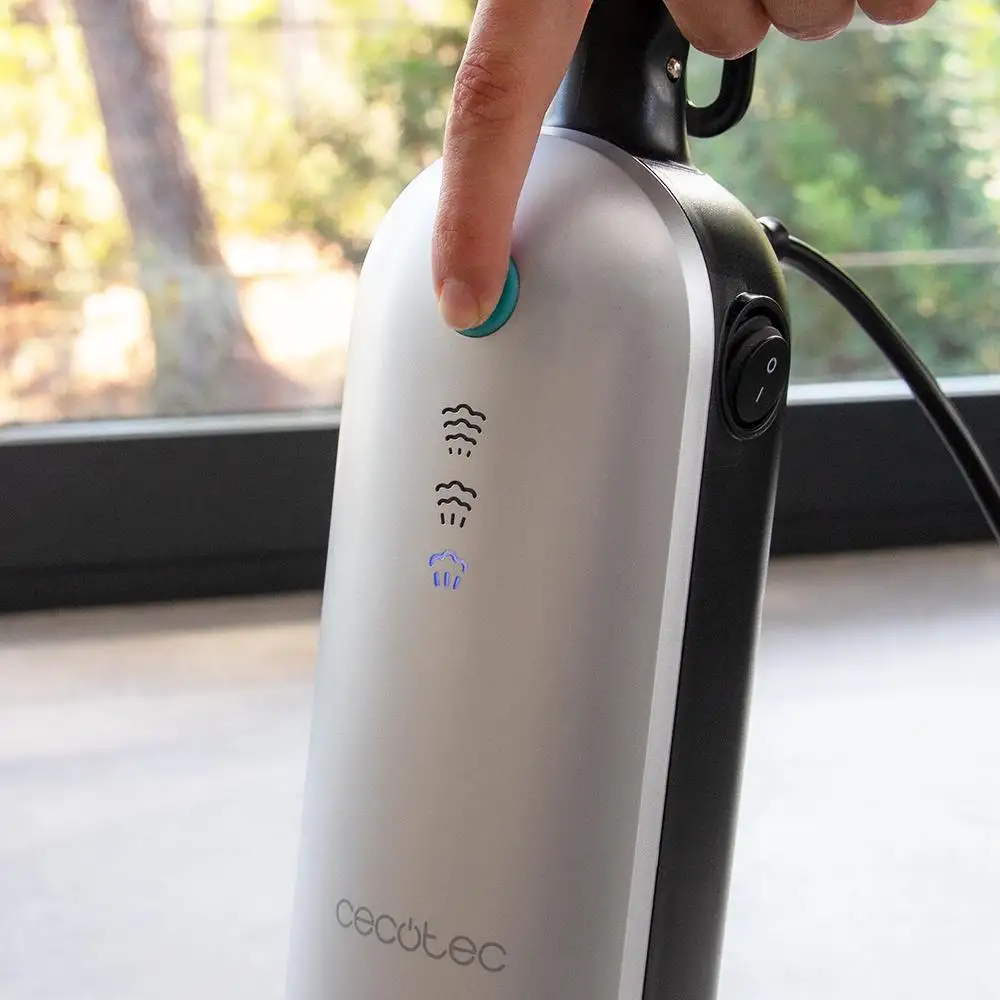 Cecotec Ατμοκαθαριστής Stick HydroSteam 3030 Blaze με Ισχύς 1500 W, Γρήγορη Θέρμανση σε 30 Δευτερόλεπτα, Ρυθμιζόμενο Επίπεδο Ατμού, 330ml Δοχείο, Αφαιρούμενα Φίλτρα & 7m Καλώδιο CEC-112286