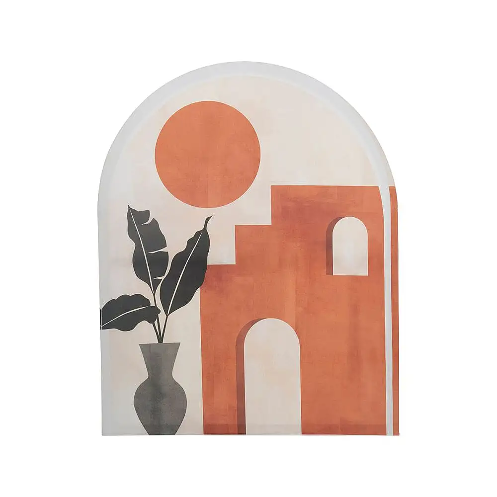 Ostaria Καμβάς εκτύπωσης 'Ηλιοβασίλεμα' 60x75, 2 Σχέδια, Πορτοκαλί και Εκρού -36208