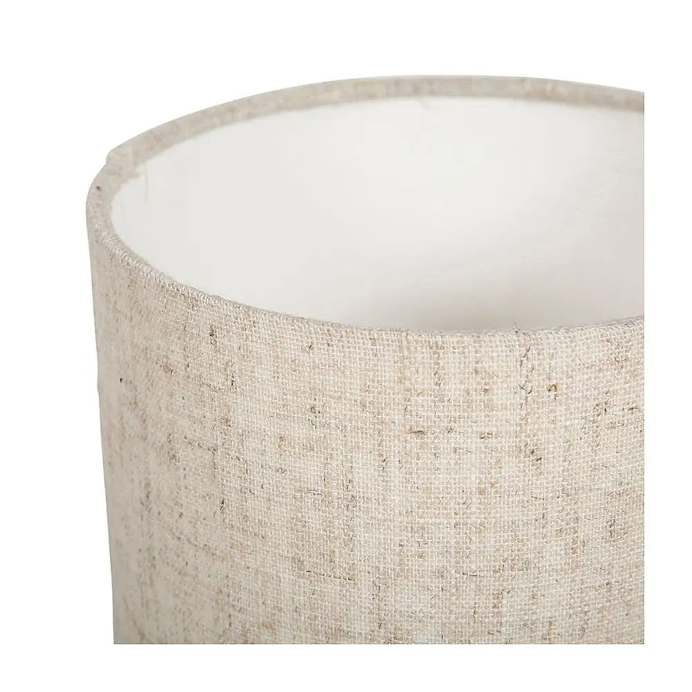 Ostaria Κυλινδρική Κεραμική Λάμπα 'Εύα' Μαύρη και Μπεζ -36171