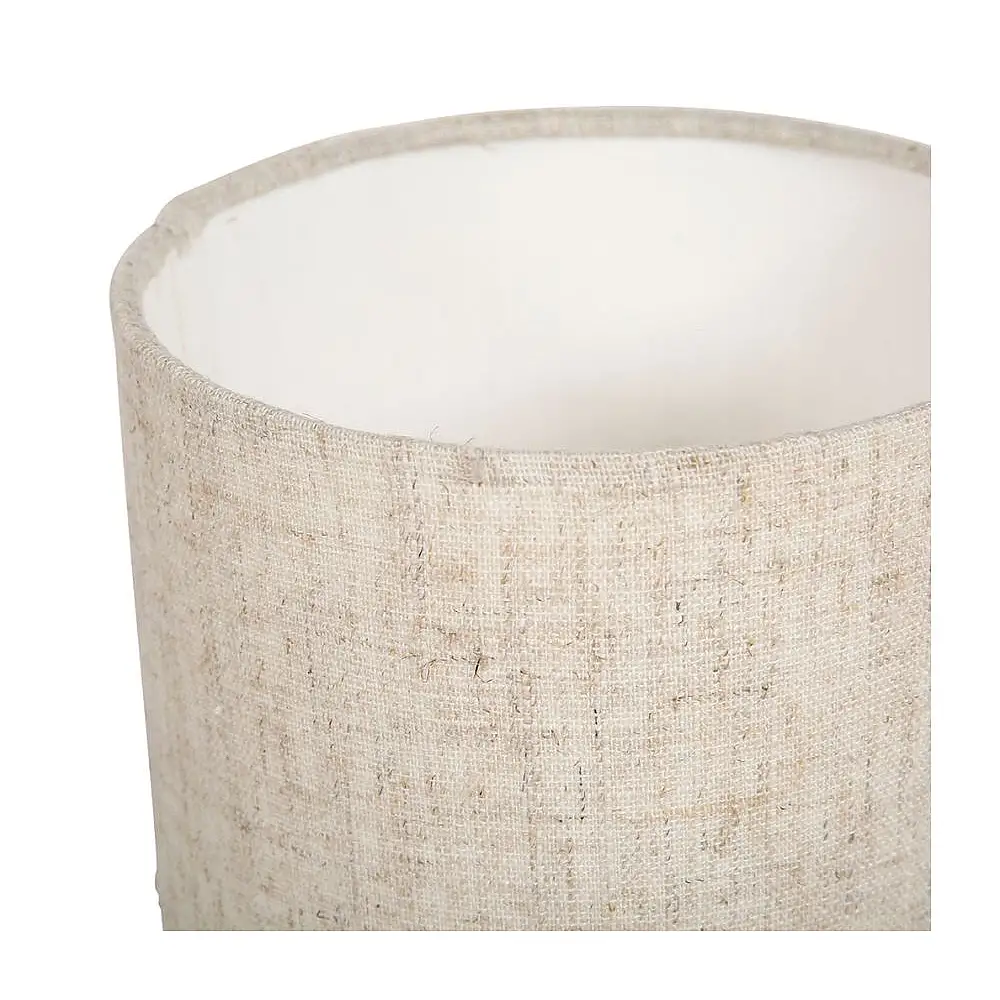 Ostaria Κυλινδρική κεραμική λάμπα 'Εύα' σε εκρού και γυμνό χρώμα -36168