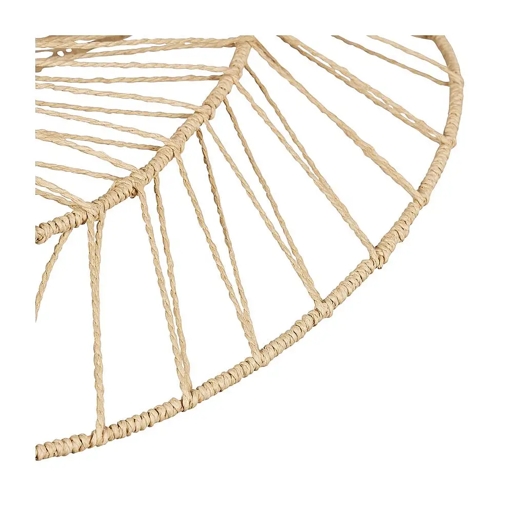 Ostaria Μικρό Φωτιστικό Οροφής 'Ozana' Φυσικό από Μέταλλο και Σχοινί -36148