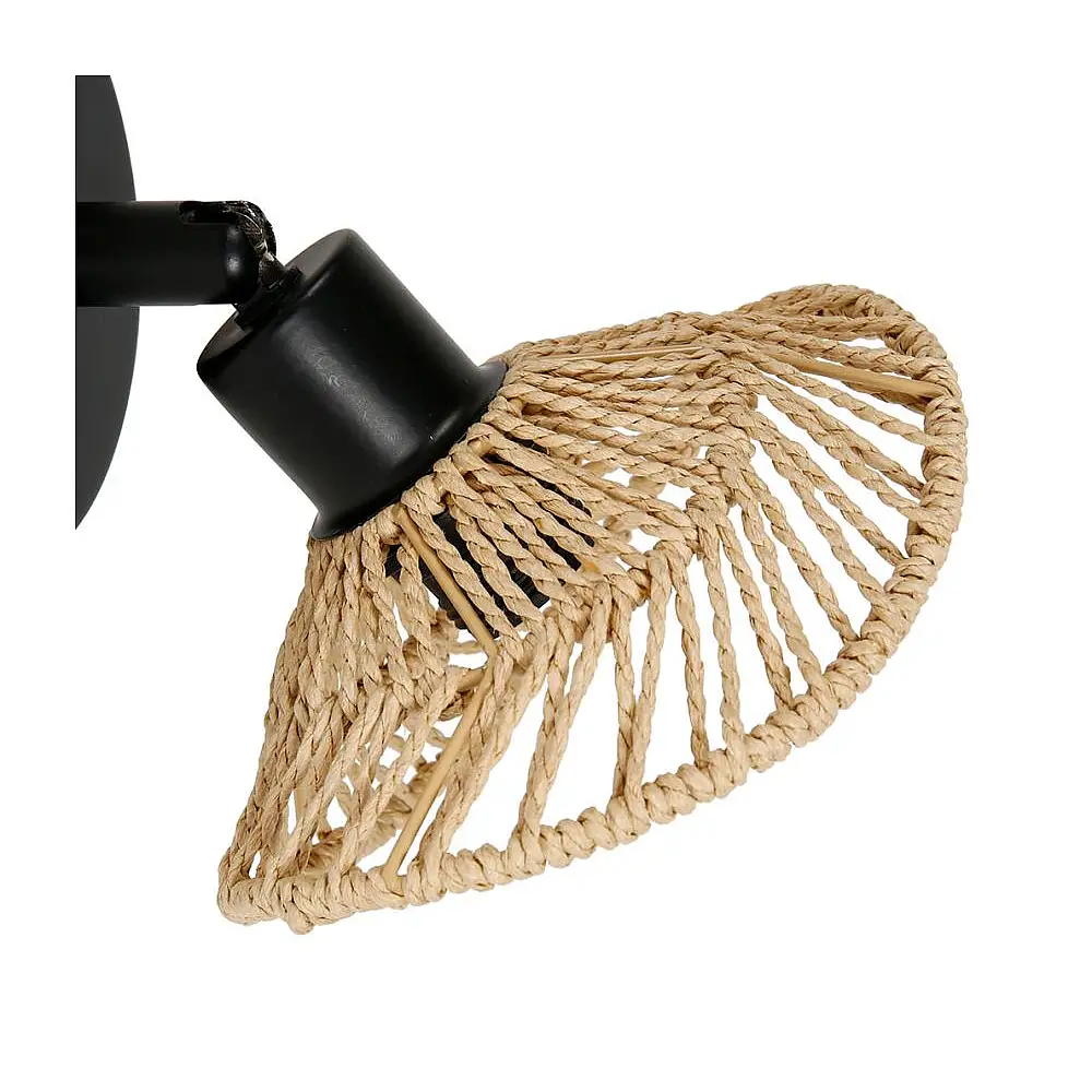 Ostaria Σποτ "Οζανα" Μαύρο Και Φυσικό -36217