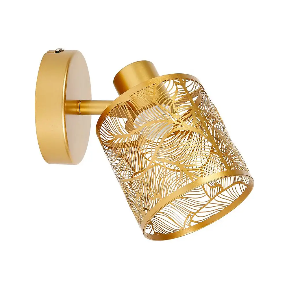 Ostaria Σποτ Φωτιστικό Μεταλλικό Χρυσό 'Calathea' Με Ντουί E14 40w 220-240v Κλάση I -36213