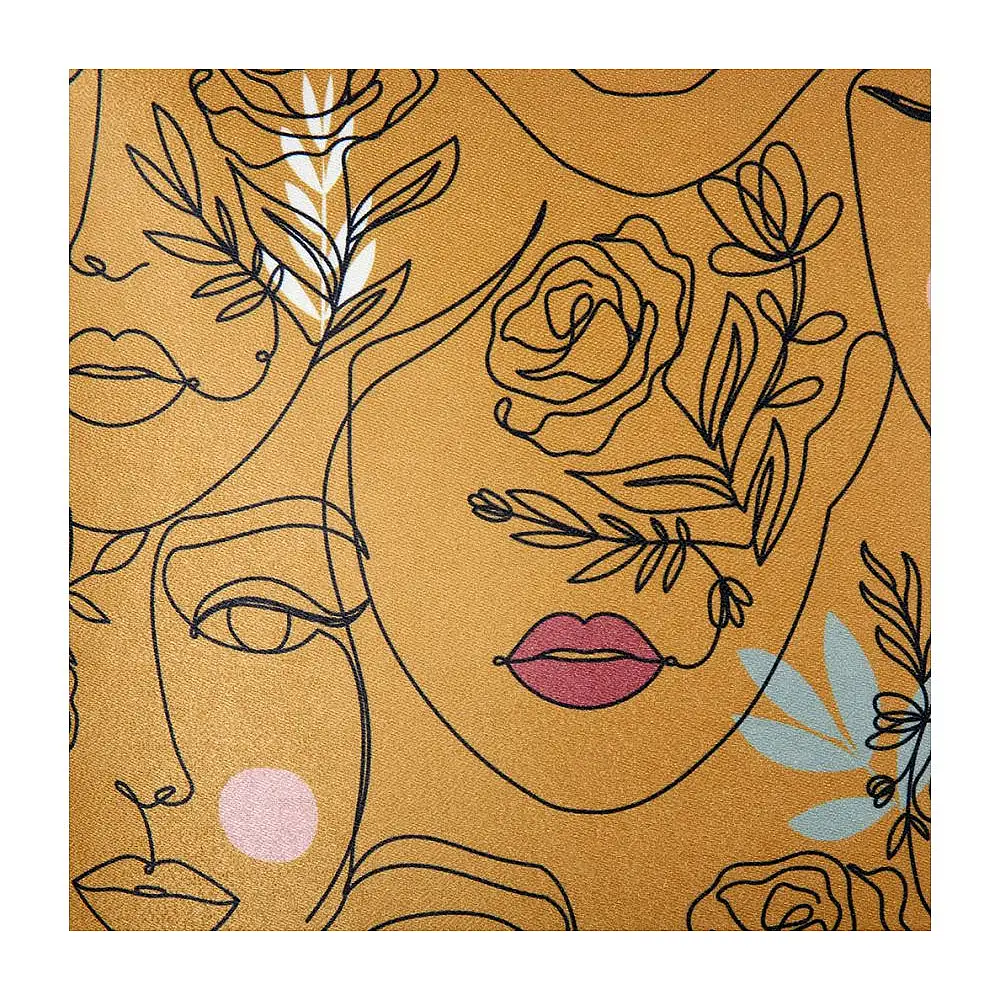 Ostaria Μαξιλαροθήκη Πρόσωπο Μουσταρδί Μαξιλαροθήκη Τετράγωνη 'Πρόσωπο' Μουσταρδί -35183