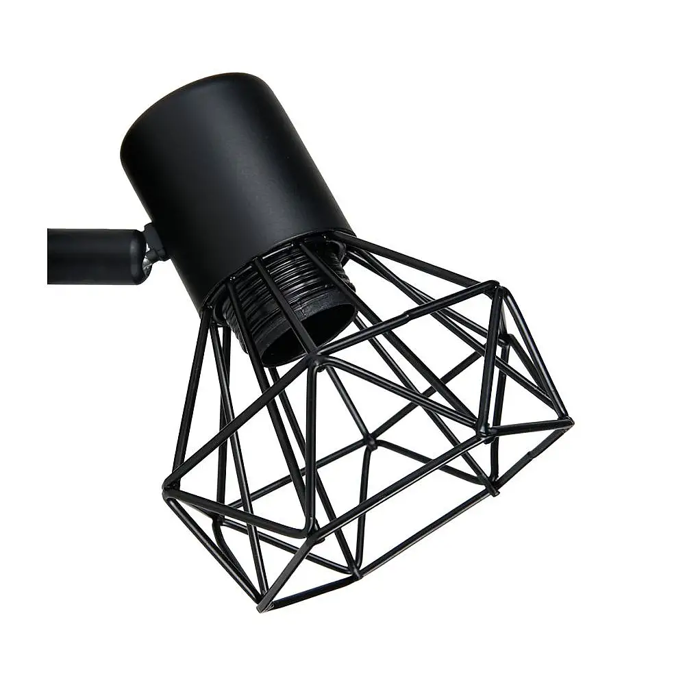 Ostaria Σποτ Μεταλλικό 1 Αμπαζούρ Διαμάντι Μαύρο 'Diamond' -35377