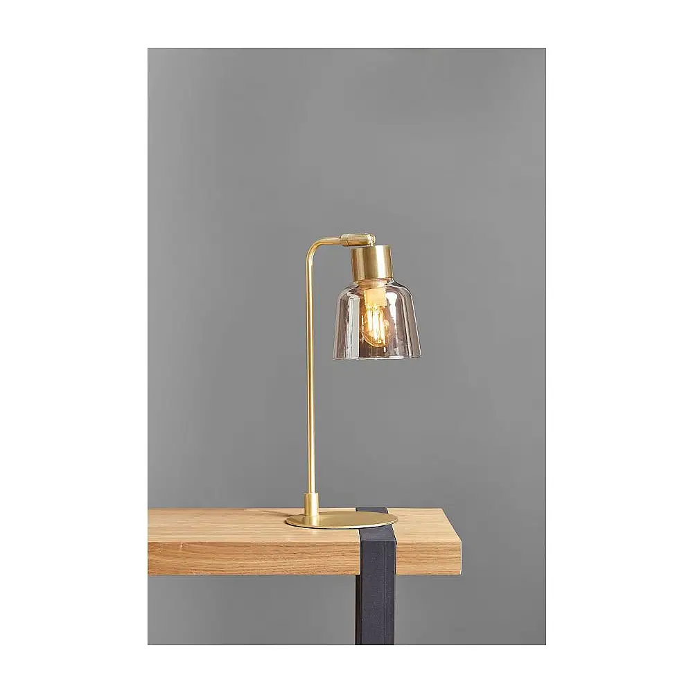 Ostaria Λάμπα μεταλλική και γυάλινη 'Lola' χρυσή E14 40w 150cm -33045