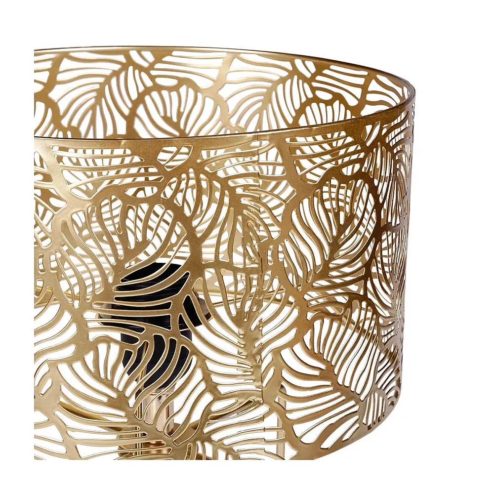 Ostaria Λάμπα μεταλλική διάτρητη 'Calathea' χρυσή e27 max.40w 220-240v 50hz 155cm -33016