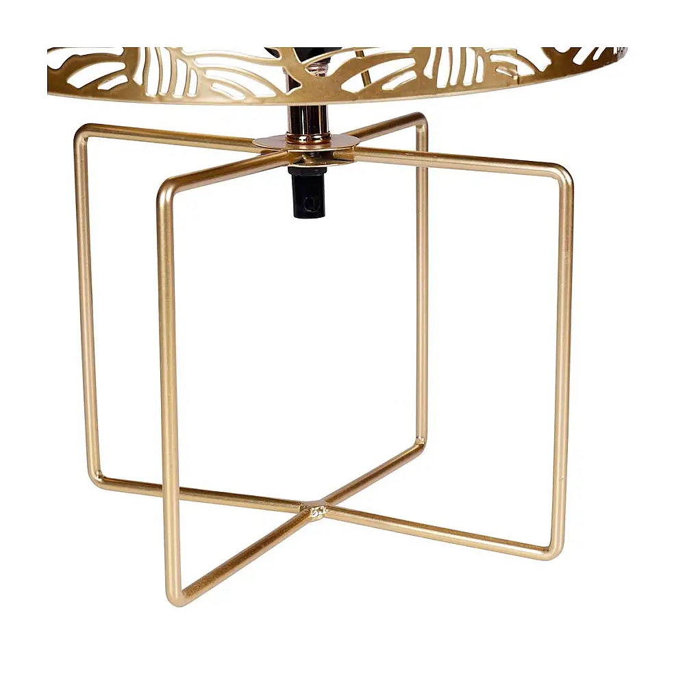 Ostaria Λάμπα μεταλλική διάτρητη 'Calathea' χρυσή e27 max.40w 220-240v 50hz 155cm -33016