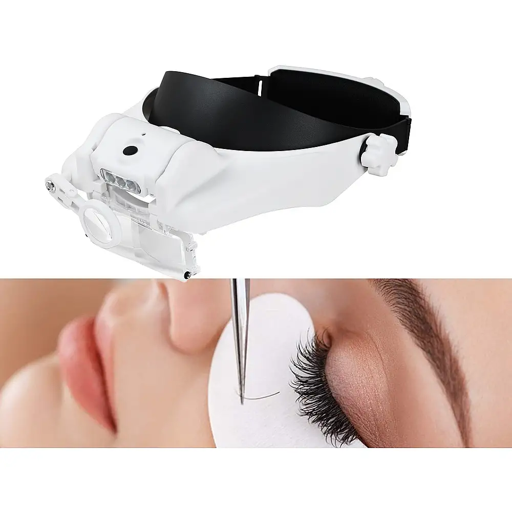 Verk Group Επαγγελματικός Μεγεθυντικός Φακός Κεφαλής με LED και 6 Φακούς 5907451344347