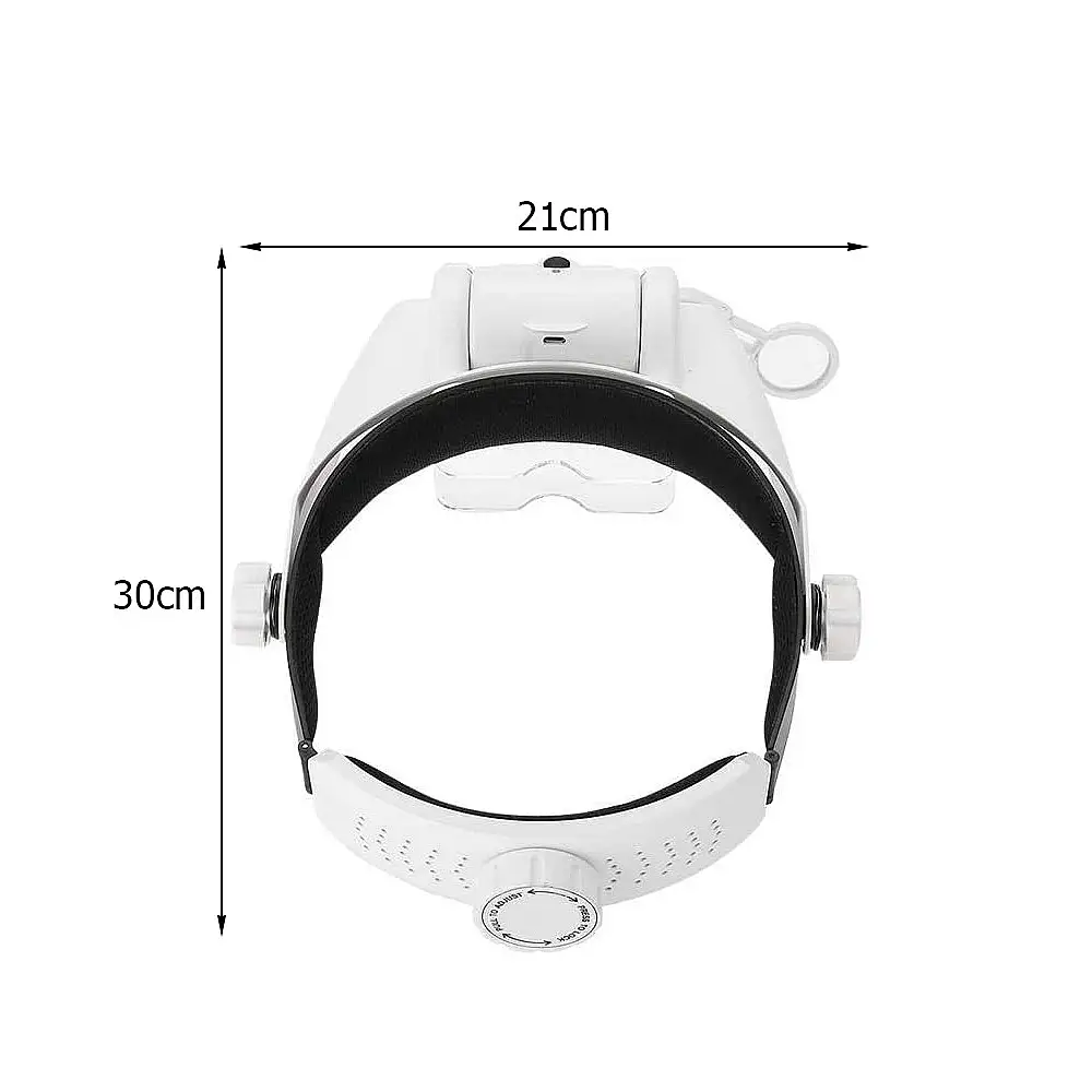 Verk Group Επαγγελματικός Μεγεθυντικός Φακός Κεφαλής με LED και 6 Φακούς 5907451344347