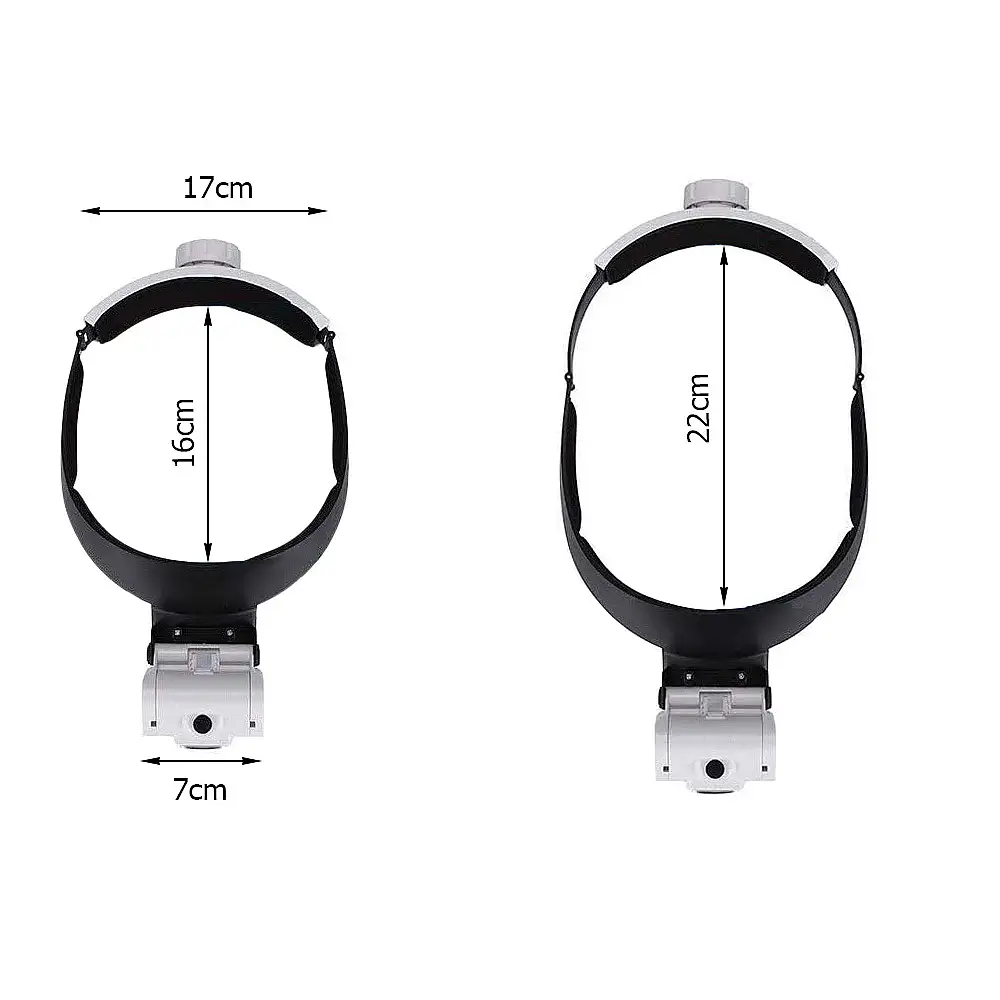 V erk Group Επαγγελματικός Μεγεθυντικός Φακός Κεφαλής με 2 LED και 5 Ανταλλακτικούς Φακούς 5907451344354