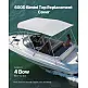VEVOR Ανταλλακτικό Κάλυμμα Bimini Top 4 Τόξων 2440 mm Αδιάβροχο 600D Γκρι, Χωρίς Σκελετό CYZYPDPTHJ968DRVS001V0