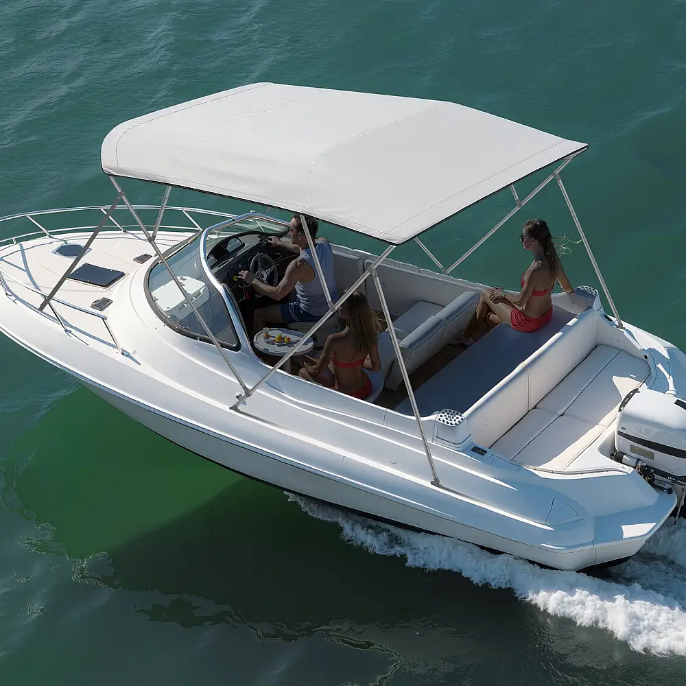VEVOR Ανταλλακτικό Κάλυμμα Bimini Top 4 Τόξων 2440 mm Αδιάβροχο 600D Γκρι, Χωρίς Σκελετό CYZYPDPTHJ968DRVS001V0