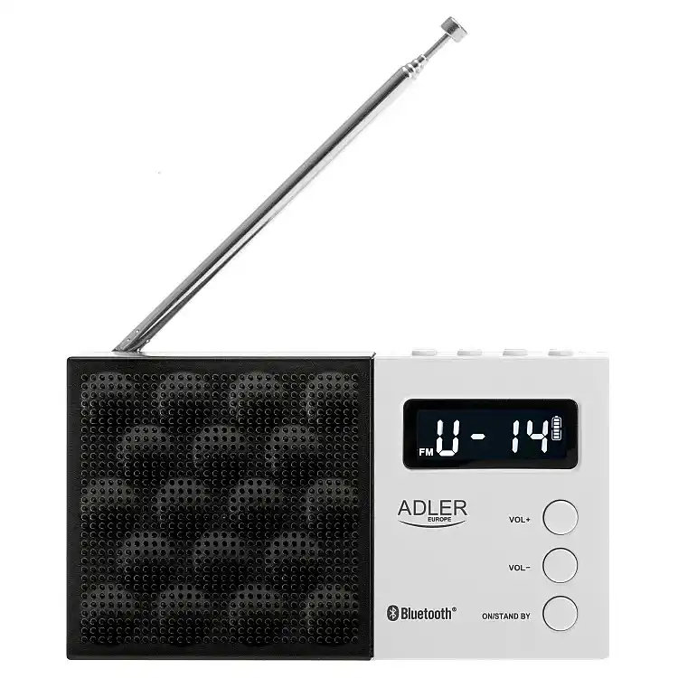 Adler Ψηφιακό Ραδιόφωνο FM με Bluetooth 5.0, USB/SD και Οθόνη LCD AD-1908