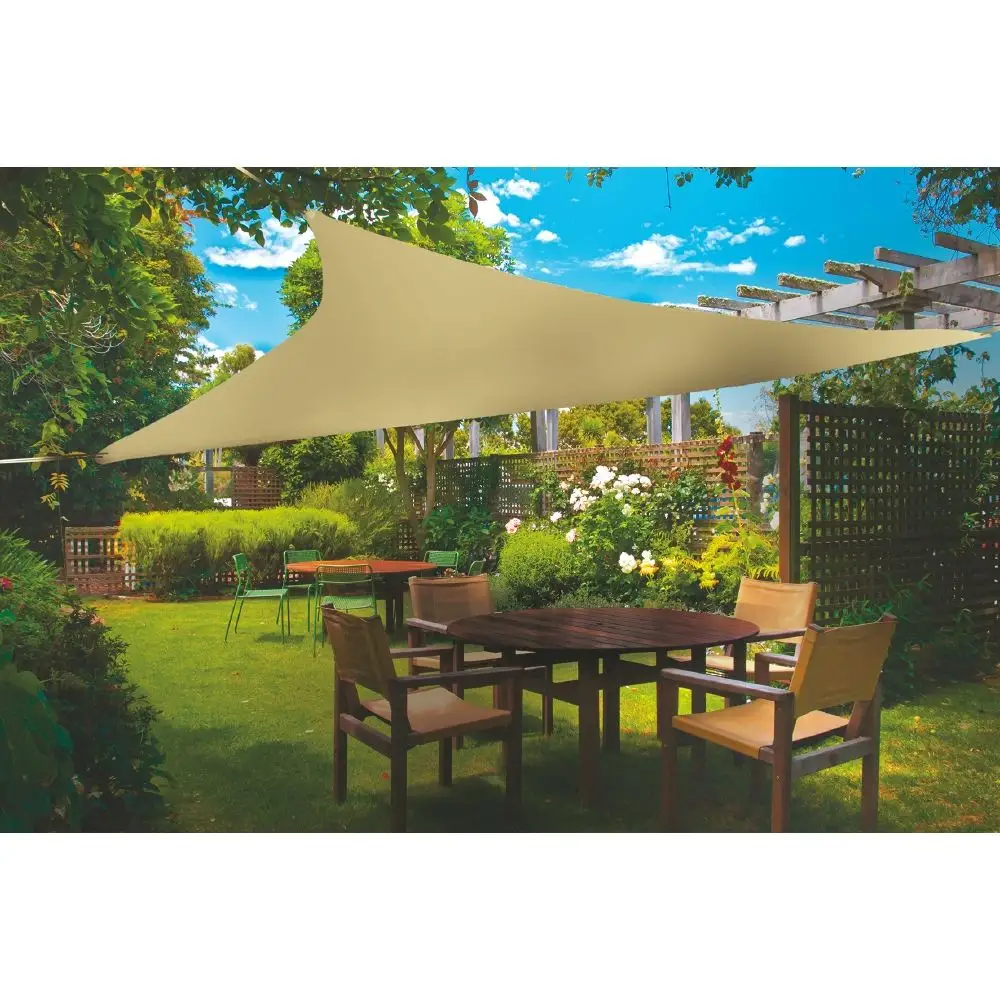 Galileo Αδιάβροχο τριγωνικό πανί σκίασης Vela 3x3 m εκρού Ανατολή 5901984