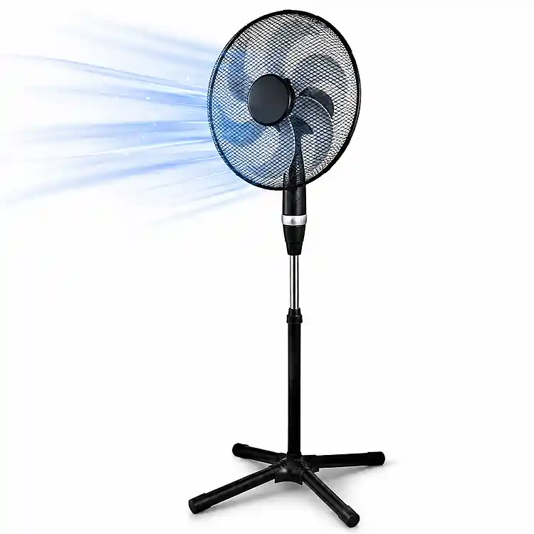 BAKAJI Ανεμιστήρας Δαπέδου 75W με 6 Πτερύγια, 40cm και 3 Ταχύτητες 02002312