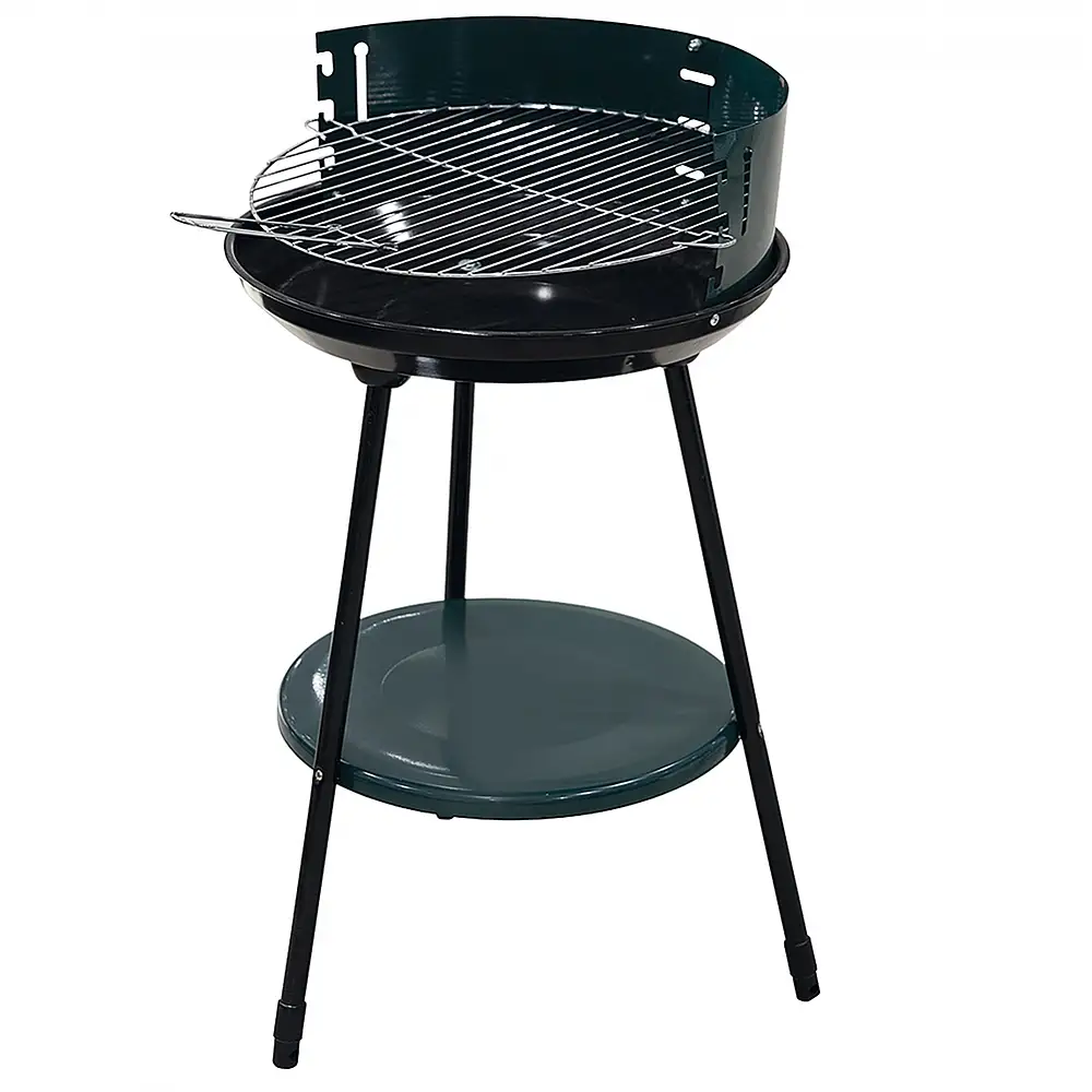 Galileo Μπάρμπεκιου στρογγυλό σχάρα από χρωμιωμένο ατσάλι 3 θέσεις μαγειρέματος κάτω ράφι BestBQ 2145380