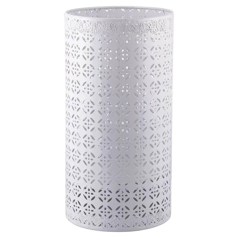 Galileo Λευκή Γυαλιστερή Σιδερένια Ομπρελοθήκη Σφυρήλατης Κουβέρτας 26xh50 cm Sibilla 5907532