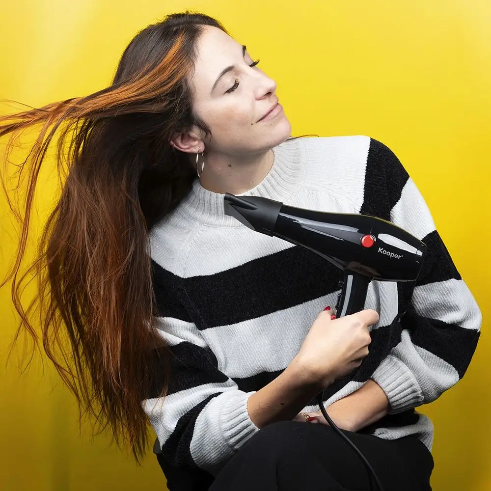 Kooper Σεσουάρ μαλλιών 2000 W με συγκεντρωτήρα και διαχυτή 3 ρυθμίσεις θερμότητας μαύρο Kooper 5919140